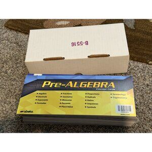 Abeka Pre-Algebra Concept Cards- 8th Grade Math Flashcards